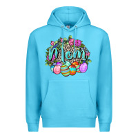 Ocean Blue Easter Mom  Happy Easter Day Premium Hoodie - CowGirlArtShop