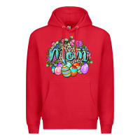 Red Easter Mom  Happy Easter Day Premium Hoodie - CowGirlArtShop