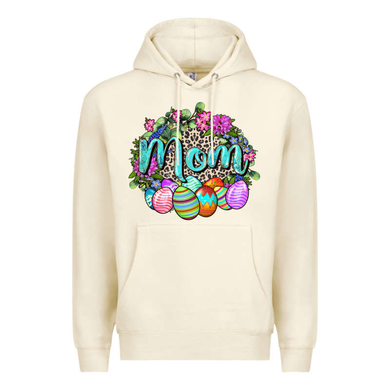 Easter Mom  Happy Easter Day Premium Hoodie by CowGirlArtShop | Teevron
