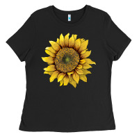 Black sunflower Ladies Tee - Artiststas