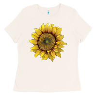 Bone sunflower Ladies Tee - Artiststas