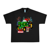 Black farm tractor christmas Urban Heavy Tee - MaliasSmallBusiness