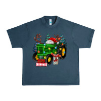 Midnight Navy farm tractor christmas Urban Heavy Tee - MaliasSmallBusiness