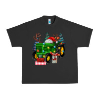 Pigment Black farm tractor christmas Urban Heavy Tee - MaliasSmallBusiness
