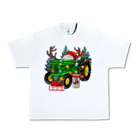White farm tractor christmas Urban Heavy Tee - MaliasSmallBusiness