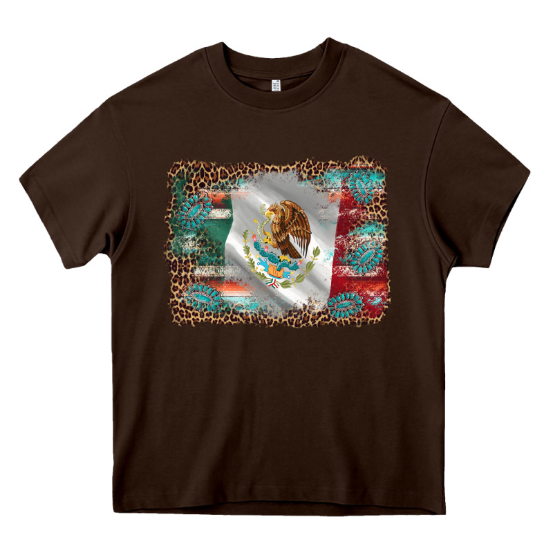 Mexico Gemstone Leopard Heavy Core Tee by AdoDesignShop | Teevron