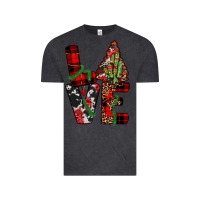 Vintage Black christmas love Vintage Tee - JahusDesignShop