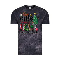 Cloud Black too cute to wear ugly  christmas Vintage Tee - MaliasSmallBusiness