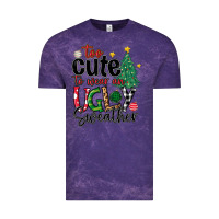 Cloud Purple too cute to wear ugly  christmas Vintage Tee - MaliasSmallBusiness