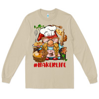 Mushroom baker life gnome Long Sleeve Tee - BarkalooDesign