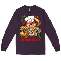 Plum baker life gnome Long Sleeve Tee - BarkalooDesign