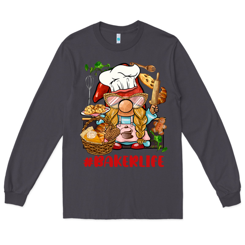 Baker Life Gnome Long Sleeve Tee by BarkalooDesign | Teevron