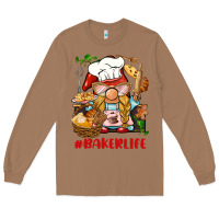 Toasted Coconut baker life gnome Long Sleeve Tee - BarkalooDesign