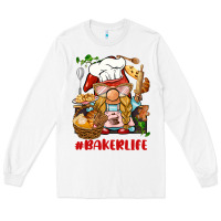 White baker life gnome Long Sleeve Tee - BarkalooDesign