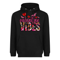Black valentine vibes olivia Heavyweight Hoodie - OliviaCreatesArt