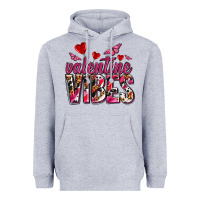 Heather Grey valentine vibes olivia Heavyweight Hoodie - OliviaCreatesArt