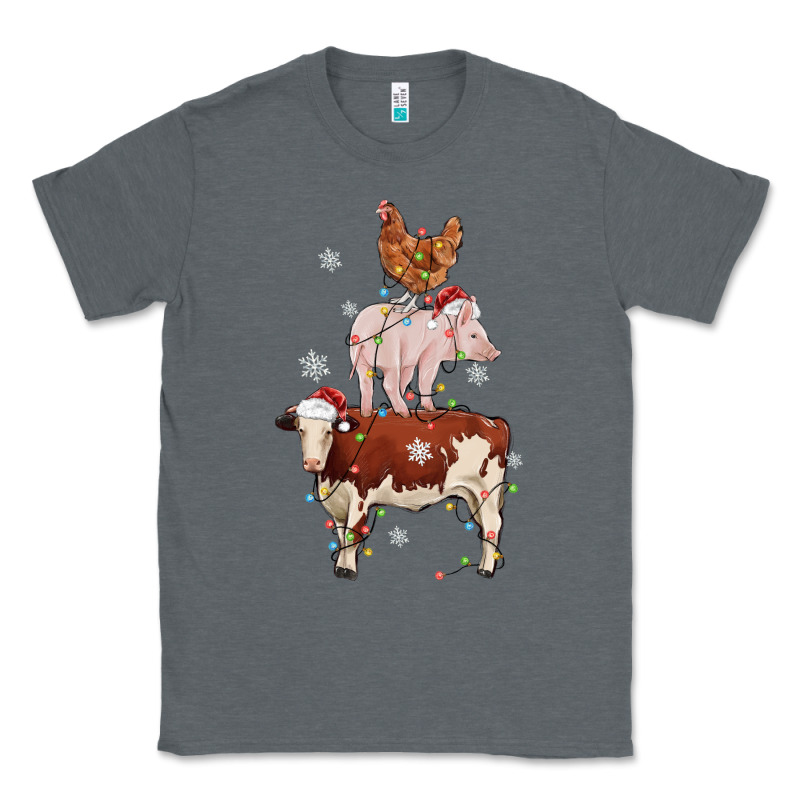 Merry Christmas Farm Animals Classic Tee by MaliasSmallBusiness | Teevron