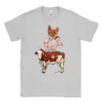 Moon Dust Merry Christmas Farm Animals Classic Tee - MaliasSmallBusiness