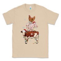 Mushroom Merry Christmas Farm Animals Classic Tee - MaliasSmallBusiness