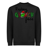 Black Merry Grinch Mas Heavyweight Sweatshirt - Bettercallsaul