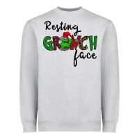 Heather Grey Merry Grinch Mas Heavyweight Sweatshirt - Bettercallsaul