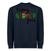 Navy Merry Grinch Mas Heavyweight Sweatshirt - Bettercallsaul