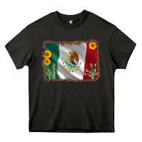 Asphalt mexico flag sunflower cactus Heavy Core Tee - AdoDesignShop