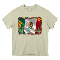 Mossy mexico flag sunflower cactus Heavy Core Tee - AdoDesignShop