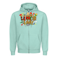 Seafoam cinco de mayo lunch lady Zipper Hoodie - CowGirlArtShop