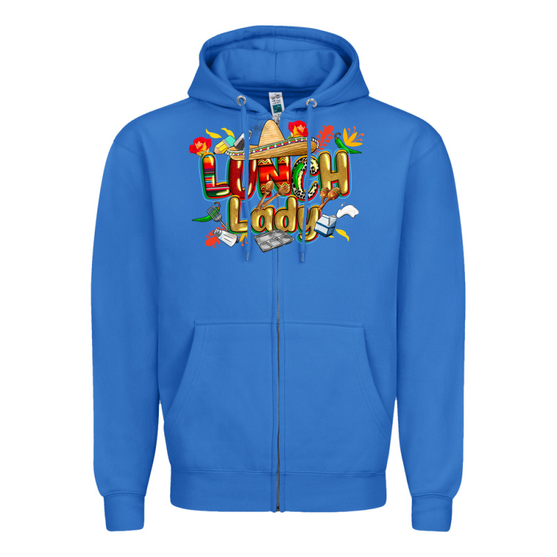 Cinco De Mayo Lunch Lady Zipper Hoodie by CowGirlArtShop | Teevron