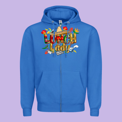 Cinco De Mayo Lunch Lady Zipper Hoodie Designed By Cowgirlartshop