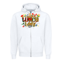 White cinco de mayo lunch lady Zipper Hoodie - CowGirlArtShop
