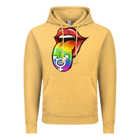 Vintage Mustard Pride LGBT Sign Tongue Vintage Hoodie - Jasminsmagicworld