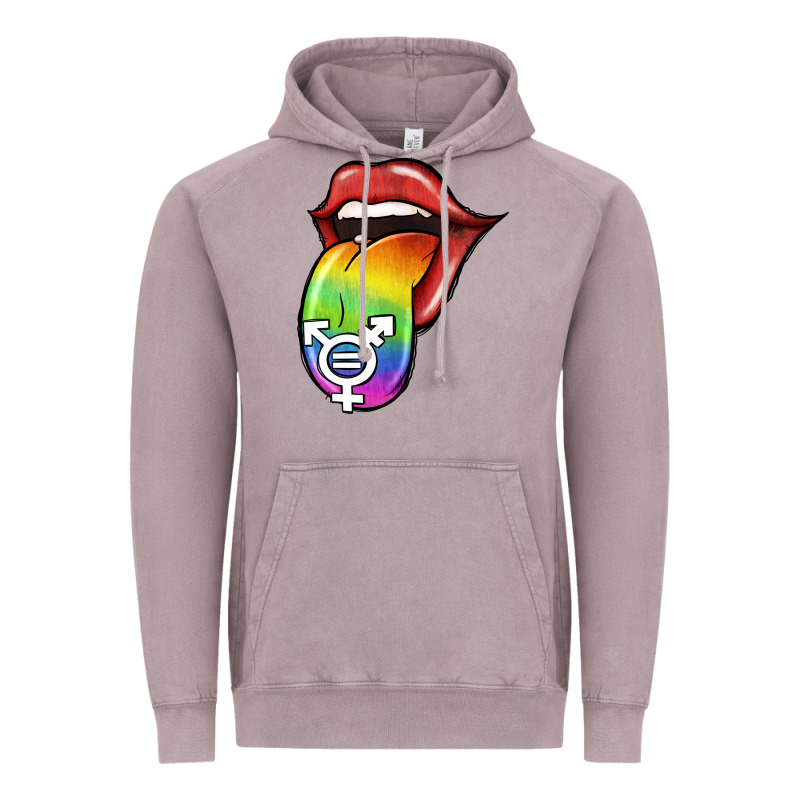 Pride Lgbt Sign Tongue Vintage Hoodie by Jasminsmagicworld | Teevron