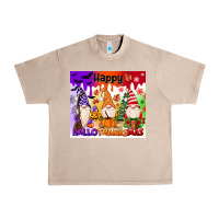 French Oak happy hallothanksmas gnomies Urban Heavy Tee - MaliasSmallBusiness