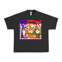 Pigment Black happy hallothanksmas gnomies Urban Heavy Tee - MaliasSmallBusiness