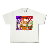 Pistachio happy hallothanksmas gnomies Urban Heavy Tee - MaliasSmallBusiness