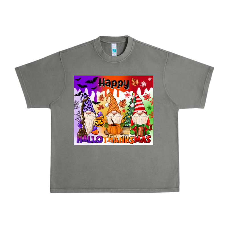 Happy Hallothanksmas Gnomies Urban Heavy Tee by MaliasSmallBusiness | Teevron