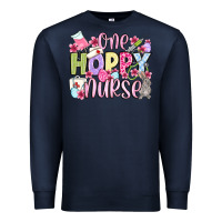 Navy Easter Day One hoppy Nurse Premium Sweatshirt - OliviaCreatesArt