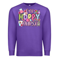 Purple Easter Day One hoppy Nurse Premium Sweatshirt - OliviaCreatesArt