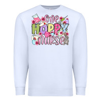 White Easter Day One hoppy Nurse Premium Sweatshirt - OliviaCreatesArt