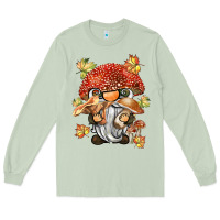 Matcha mushroom gnome Long Sleeve Tee - BarkalooDesign