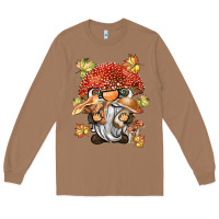 Toasted Coconut mushroom gnome Long Sleeve Tee - BarkalooDesign