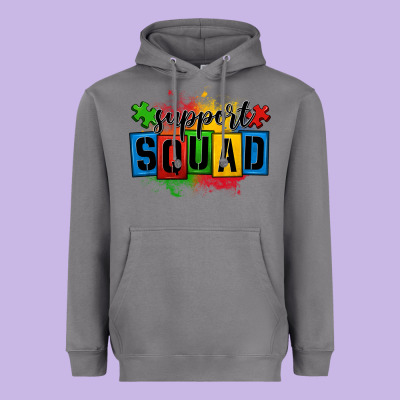 Autism Support Squad Heavyweight Hoodie Designed By Oliviacreatesart