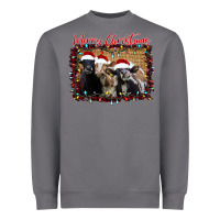 Storm Merry Christmas Cows Heavyweight Sweatshirt - Bettercallsaul