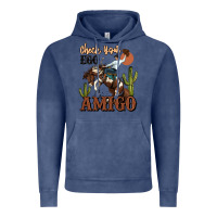 Vintage Denim check your ego amigo rodeo cowboy Vintage Hoodie - MaliasSmallBusiness