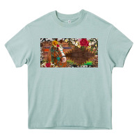 Arona western turquoise gemstone horse cowhide leopard floral background lic Heavy Core Tee - Artiststas