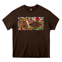 Chocolate Brown western turquoise gemstone horse cowhide leopard floral background lic Heavy Core Tee - Artiststas