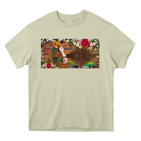 Mossy western turquoise gemstone horse cowhide leopard floral background lic Heavy Core Tee - Artiststas