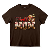 Chocolate Brown t ball mom Heavy Core Tee - AdoDesignShop